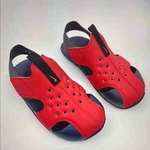 Nike Kids Red and Navy Blue Sandal Water Shoes